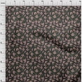 thumbnail image 4 of oneOone Rayon Gray Fabric Floral Retro Craft Projects Decor Fabric Printed By The Yard 56 Inch Wide, 4 of 5
