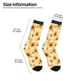 thumbnail image 2 of Goofa Coffee Plaid Sunflower Pattern Children's Crew Socks, Kids' Daily Wear and Sports Socks, Breathable Socks, Sports Socks, Moisture-Wicking Socks for Children, 2 of 6
