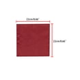 thumbnail image 3 of INSPIRE CHIC Men's Pocket Square Solid Color Handkerchiefs Self-folded For Wedding Party Wine red One Size, 3 of 4