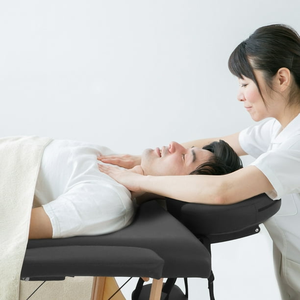 Cama de Masaje Acolchada Plegable Tipo Portafolio de Altura