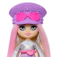 thumbnail image 3 of Barbie Extra Mini Minis Travel Doll with Metallic Desert Fashion and Festival Accessories, Barbie Extra Fly Small Doll Barbie -, 3 of 3