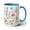 Light Blue, variant on Wildflower Mug, Boho Wildflowers Cottagecore Coffee Mug, Vintage Botanical