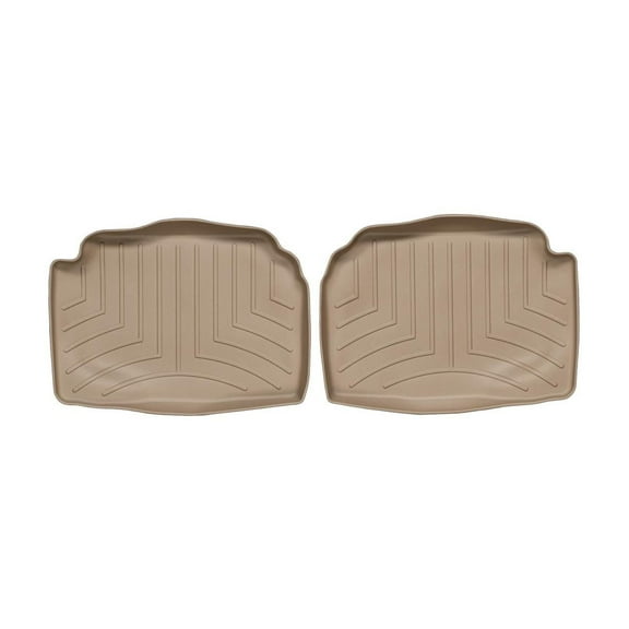 WeatherTech Custom Fit FloorLiners compatible with Subaru Forester, Impreza WRX STi, Impreza WRX, Impreza - 2nd Row (2-Piece Liner), Tan