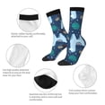 thumbnail image 3 of Rocae Alpaca Astronaut in Space for Adult Socks Casual Athletic Stretchy Loose Socks for Women Men Non-Slip Middle Tube Socks, 3 of 6
