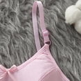 thumbnail image 5 of Loopsun 10 to 15 Years Girls Solid Wireless Training Bra with Built in Pads Pink, 14-15Years, 5 of 5