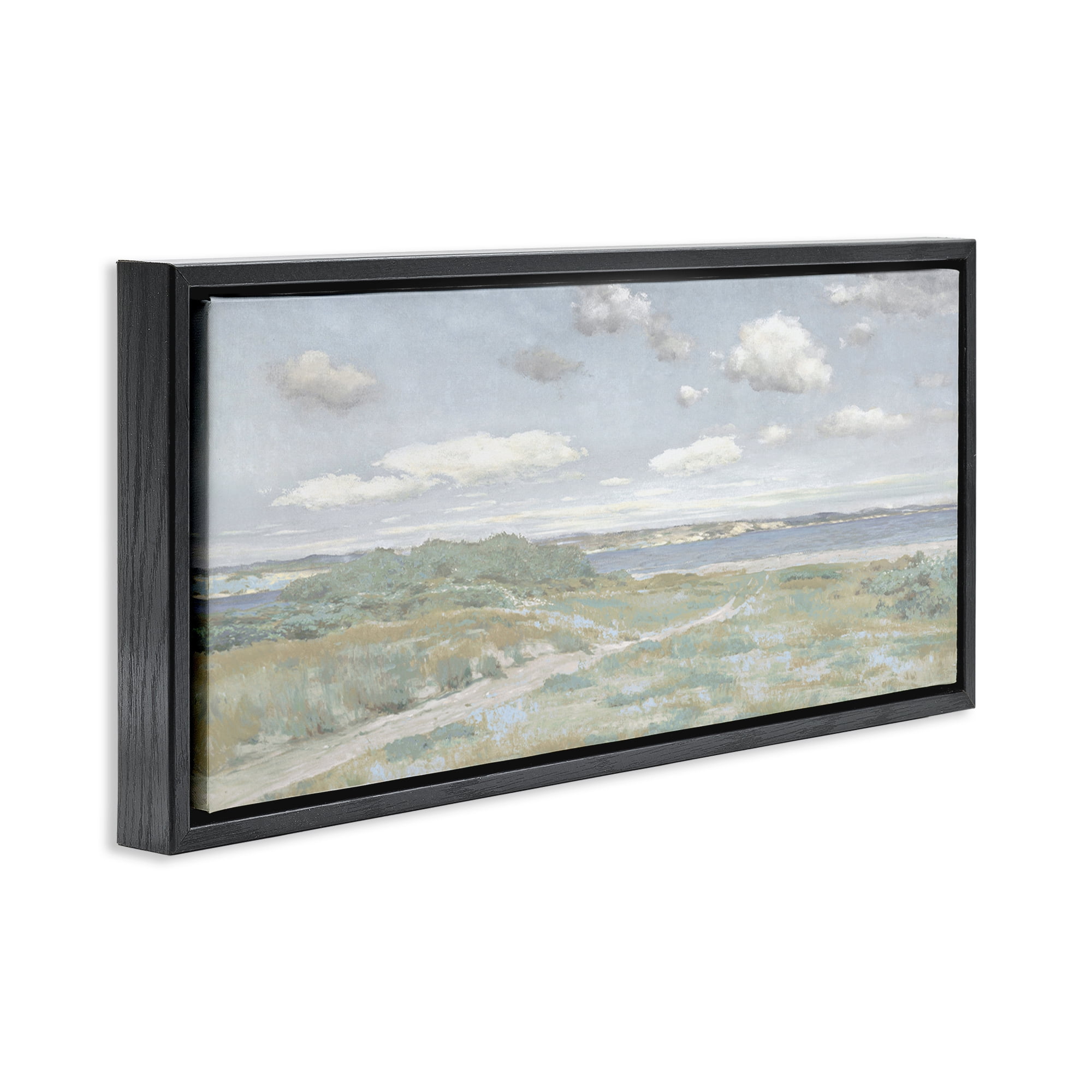 Stupell Industries Path To The Water Black Framed Floater Canvas Wall Art, design by Christy McKee