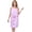 Purple, variant on Women's Bath/Shower Wrap Towel Dress with Straps Closure Lightweight Knee Length Body Wraps