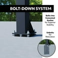 thumbnail image 5 of Lifetime 7.5ft. – 10ft. Adjustable Height 60” Tempered Glass Bolt-Down Basketball System (90569), 5 of 14