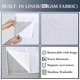 thumbnail image 3 of Juegos de cortinas de ducha con forro, tela resistente, repelente al agua, lavable, ventana superior de malla, 72 x 72 pulgadas, gris, 3 of 5