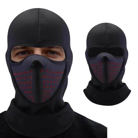 Kchsji Winter Full Face Balaclava Ski Mask Windproof Warm Hood Breathable Face Cover Multi Use Cold Weather Gear for Motorcycle Cycling Ski Snowboard Outdoor Work