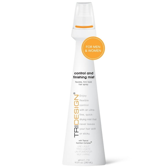 TRI Design Control and Finishing Mist - Voluminizador para todo tipo de cabello - Protege y libera control flexible con acabado ultra fino para un secado rápido Libertad de peinado para hombres y muje