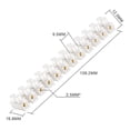 thumbnail image 4 of 50Pcs Terminal Block White Screw Terminal Connector Dual Row Electric Barrier Block 12-Position Terminal Strip,10A 380 V, 4 of 4