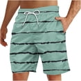 thumbnail image 2 of Soki Beach Casual Shorts for Men Striped Shorts on Clearance, 2 of 5