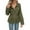 Army Green, variant on Women's Monochromatic Top with Full Sleeve Design for Urban Edge and Metropolitan Fashion in Daily Street Wear