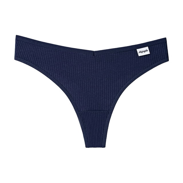 TrowBridge-bragas deportivas para mujer, tangas femeninas a rayas a la moda, ropa interior de algodón puro, Tanga con espalda en T