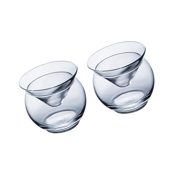 Bewildely Copas de Martini sin tallo para cócteles en bar o boda, juego de 2 Organizadores de utensilios de cocina S 2 piezas