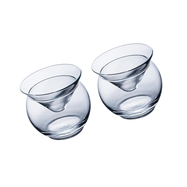 Bewildely Copas de Martini sin tallo para cócteles en bar o boda, juego de 2 Organizadores de utensilios de cocina S 2 piezas