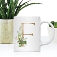 thumbnail image 2 of Koyal Wholesale Ceramic Coffee Mug, Exotic Tropical Monogram, Letter F, 2 of 5