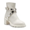 thumbnail image 1 of INC Womens Sebrinel Faux Leather Embellished Ankle Boots, 1 of 3