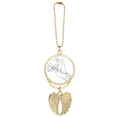 thumbnail image 1 of Porte-clés Motif Dessin Lotus Main Culture Pendentif Aile d'Ange, 1 of 4
