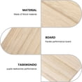 thumbnail image 4 of Monyance taekwondo boards for breaking 20pcs Rebreakable Taekwondo/Karate Board Set (Khaki)(11.61X7.87X0.24Inches), 4 of 10