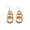 Gold, variant on Mightlink Women Gold Plated Long 70s Disco Earrings Hoop Round 3 Circles Earrings Multi-Layer Drop Earrings Big Alloy Geometric Party Wear Earring