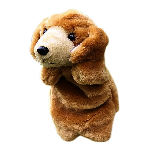 Peluche Super Douce Peluche Marionnette à Main Poupée Parent-Enfant Marionnette à Main