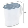 thumbnail image 4 of Sterilite Plastic Lidded Pitcher with Clear Base and Handle, Blue, 6-Pack, 4 of 9