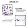 thumbnail image 5 of Naloa Lavender Flowers Tissue Box CoverLeather Tissue Holder Square Facial Tissue Case Facial Paper Organizer Dispenser for Bathroom, Vanity Countertop, Tabletop, Car, 5 of 8