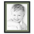 thumbnail image 1 of ArtToFrames 26x32 Matted Picture Frame with 22x28 Single Mat Photo Opening Framed in 1.25 Satin Black and 2 Basil Mat (FWM-3926-26x32), 1 of 8