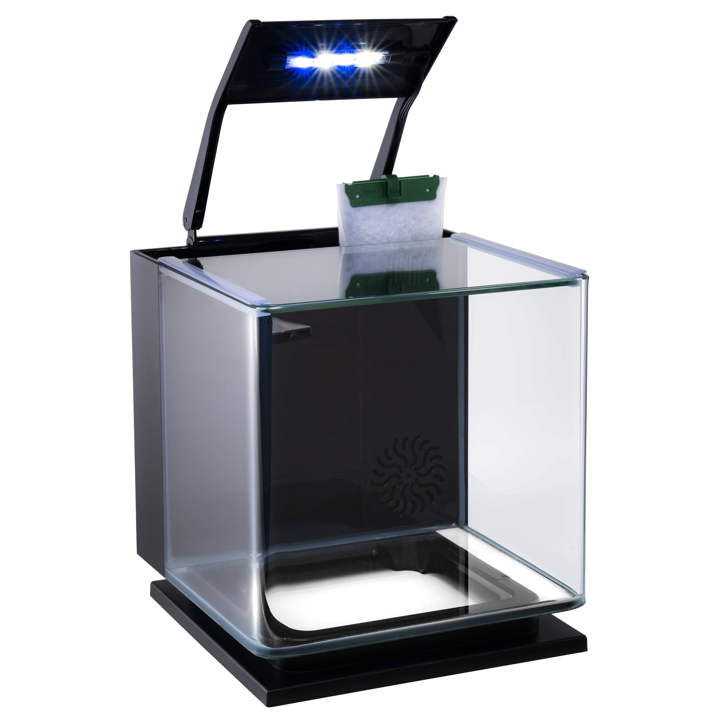 GloFish Betta Glass Aquarium Kit 3 Gallons, Includes LED Lighting and Filter