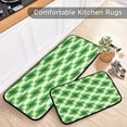 thumbnail image 5 of GZHJMY Lucky Clover Kitchen Rugs Door Mat 2PCS,Carpet Front Entrance Non-Slip Relieve Fatigue Washable Floor Mat for St. Patrick's Day Kitchen Bedroom Porch, 5 of 7