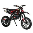 thumbnail image 6 of Fompes 2-Stroke 49cc Gas Dirt Bikes 2-Stroke Mini Kids Dirtbike Kids Dirt Bike with Front Rear Disc Brakes Off-Road Tires Shock Absorption Easy Pull Start Dirtbikes Load Capacity Up to 330lbs - Red, 6 of 15