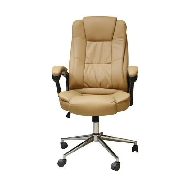 SILLA EJECUTIVA OFICINA ERGONOMICA VINIPIEL CAFE SEMIRECLINABLE Naceb Technology NA-0930C