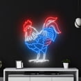 thumbnail image 4 of Handmadetneonsign Rooster 4th Of July Neon Sign, Independence Day Art Decor, USA Celebration Wall Decor, 4 of 5