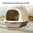 thumbnail image 4 of Lightweight Portable Cat Litter Box, Large Capacity Foldable Travel Litter Box for Travel, Foster & Outdoor Use, 4 of 7