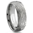 thumbnail image 1 of Titanium Kay 7 Degree Wood Grain Pattern Titanium Comfort Fit Wedding Band Ring Sz 9.0, 1 of 4