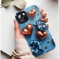 thumbnail image 5 of Valentine's Day Heart Luxury Metallic iPhone Case Compatible with iPhone 11/12/13/14/15/16 (Pro Max/Plus) for Lovers, 5 of 9