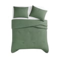 thumbnail image 4 of TRULY SOFT Crinkle Garment Wash Green Twin/Twin XL 2 Piece Comforter Set, Solid Color Themed, Oeko-TEX Certified Confidence, 4 of 8
