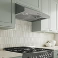 thumbnail image 5 of Streamline 30 in. Ampezzo Ducted Undermount 406 CFM Range Hood in Brushed Stainless Steel with Baffle Filters, Push Button Control, LED Lights, 5 of 9