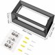 thumbnail image 5 of Luz exterior Aplique de pared para exteriores de 18 W, luz de porche exterior de aluminio, soporte de pared impermeable IP65, luz de porche LED blanca fría de 6000 K para garaje, entrada, pasillo,, 5 of 5