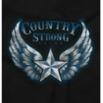 thumbnail image 2 of Country Strong Cute Angels Wings Star Hoodie Sweatshirt Women Men Brisco Brands S, 2 of 6