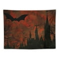 thumbnail image 5 of Autua Gothic Art Tapestry Wall Hanging Unique Style Graphic Tapestries Home Decor for Living Room Bedroom Farmhouse Dorm 50x40inch, 5 of 6