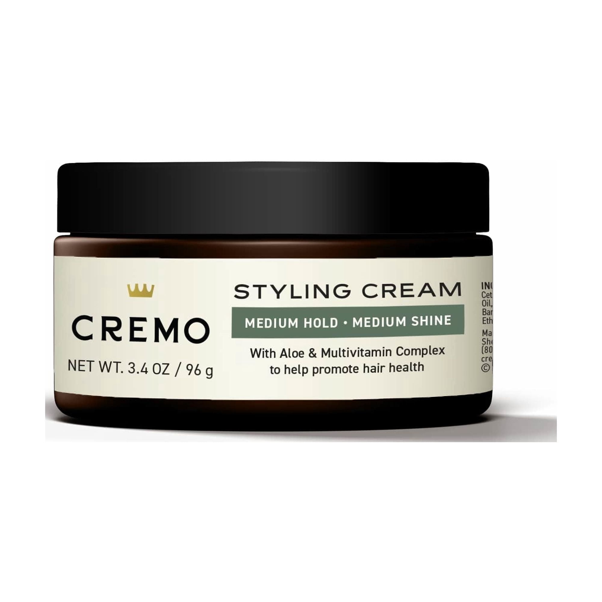 Cremo Barber Grade Hair Styling Cream, 3.4 oz
