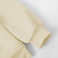 thumbnail image 6 of GiLiling Kids Cotton Hoodie, Toddler Fall Pullover Hooded Long Sleeve Plain Sweatshirt with Pocket for Boys and Girls (Beige, 7-8 Years), 6 of 8