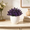 thumbnail image 2 of Leodye 1PCS Mini Simulated Green Bonsai Potted Plant Artificial Desktop Ornament Natural Style Faux Flower Decor for office Bedroom Table Layout -6.3x6.3x6.3in, 2 of 6