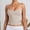 Rose Gold, variant on Women's Basic Double Lined Scoop Neck Tank Tops Adjustable Cami Tank Summer Sleeveless Tops for Workout Going Out(Beige,L)