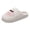 White, variant on HEWUQI Christmas Slippers for Women Memory Foam Cute Fluffy Shoes Wide Width Non Slip Cute Indoor Slides Red Size 9