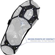 YakTrax Spikes Winter Traction Device, Fits Men's 4-7.5, Women's 5-9.