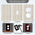 thumbnail image 3 of Yayeee Toggle Light Switch Wall Plate 1-Gang 4.5"x2.7" Home Decorative Outlet Cover, Beige Abstract Pattern, 3 of 7